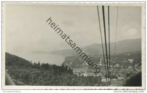 Rapallo - Blick aus der Seilbahn - Foto-AK 30er Jahre - Vera Fotografia