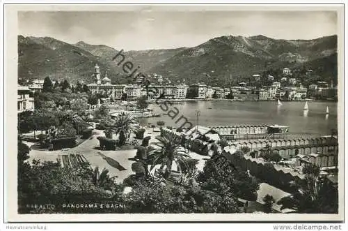 Rapallo - Panorama e Bagni - Foto-AK 30er Jahre - Vera Fotografia - Edizioni F. Cali Genova