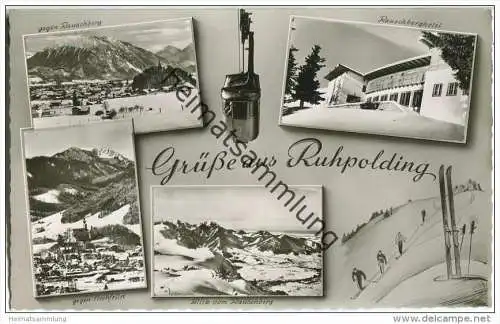 Ruhpolding - Rauschberghotel - Foto-AK 50er-Jahre