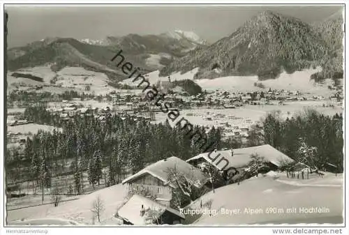 Ruhpolding - Hochfelln - Foto-AK 50er-Jahre