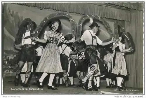 Ruhpolding - Kronentanz im Kurhaus - Foto-AK 50er-Jahre