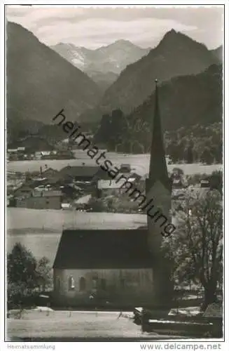 Ruhpolding-Zell - Kirche St. Valentin - Foto-AK 50er-Jahre