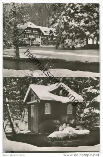 Ruhpolding - Parkhaus Ruhwinkl - Foto-AK 50er-Jahre