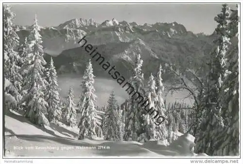 Ruhpolding - Rauschberg - Watzmann - Foto-AK 50er-Jahre