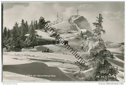 Ruhpolding - Rauschberg-Haus - Rauschberg-Gipfel - Foto-AK 50er-Jahre