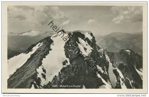 Nebelhorn - Gipfel - Foto-AK 30er Jahre - Verlag J. Heimhuber Sonthofen