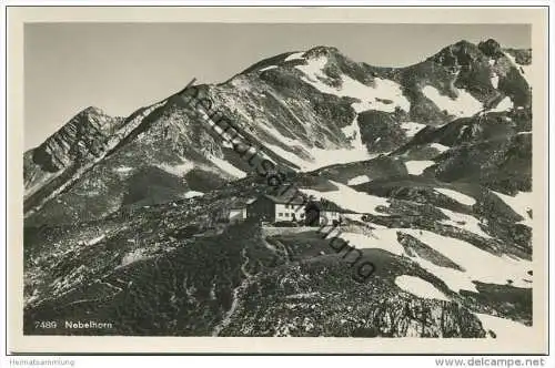 Nebelhorn - Nebelhornhaus - Foto-AK 30er Jahre - Verlag J. Heimhuber Sonthofen