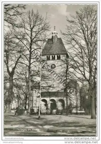 Berlin - Tegel - evangelische Kirche - Foto-AK Grossformat