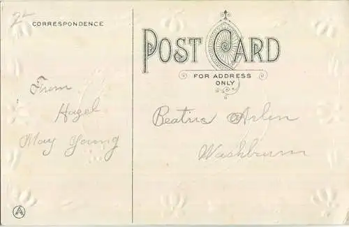 Spielende Katzen - Prägedruck