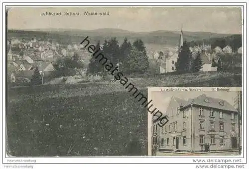 56242 Selters - Westerwald - Gesamtansicht - Gastwirtschaft und Bäckerei E. Schnug