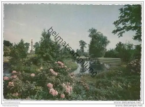 Berlin - Englischer Garten mit Blick auf die Siegessäule - AK Grossformat