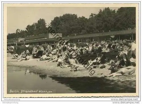 Berlin - Strandbad Wannsee - Foto-AK Grossformat