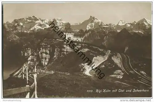 Rigi-Kulm mit Tödi und Scheerhorn