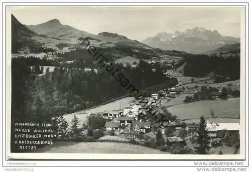 Fieberbrunn - Weiler Walchau - Kitzbühler Horn und Kaiserbebirge - Foto-AK