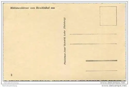 Mühlsturzhörner vom Hirschbühel - Foto-AK