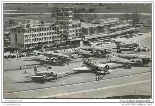 Flughof Zürich-Kloten - Foto-AK