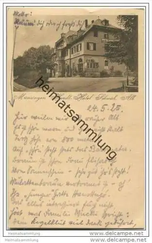 Münsingen - Hardt-Hotel - beschrieben 1925