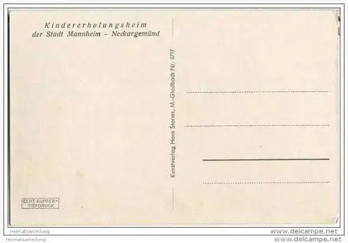 Neckargemünd - Kindererholungsheim der Stadt Mannheim