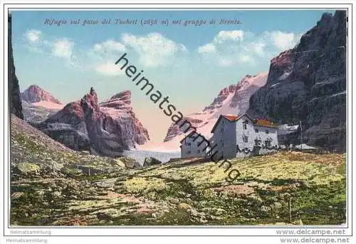 Gruppo di Brenta - Rifugio sul passo del Tuchett