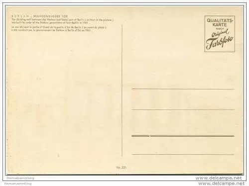 Berlin - Brandenburger Tor - AK Grossformat