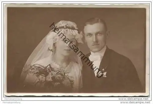 Hochzeit - Hochzeitsfoto-AK - Atelier Menzel Barmen-R. Bahnhofstrasse 7