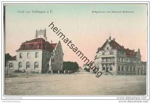 Stuttgart - Vaihingen a. F. - Postgebäude - Bahnhofs-Restaurant