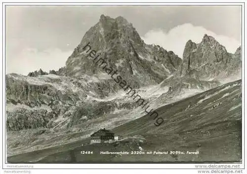 Neue Heilbronnerhütte mit Patteriol - Ferwall - Foto-AK Grossformat