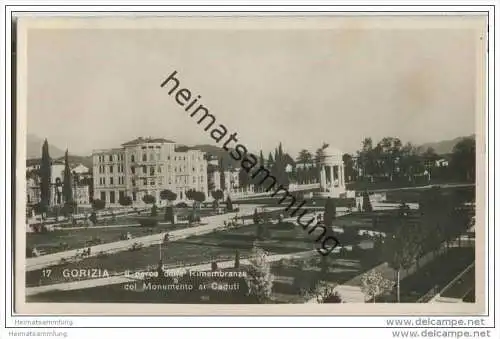 Görz - Gorizia - Il parco della Rimembranza col Monumento ai Caduti