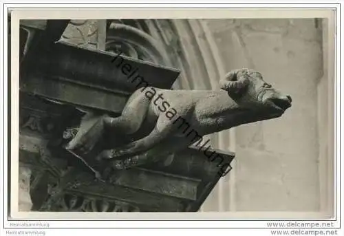 Freiburg - Münster - Figur - Foto-AK