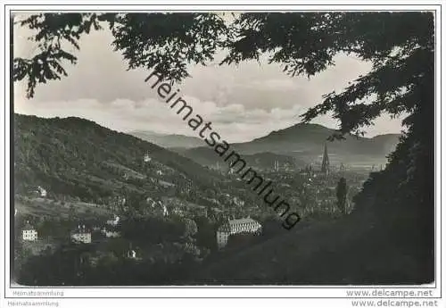 Freiburg - Blick vom Jägerhäusle - Foto-AK