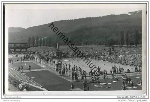 Freiburg - Freibad - Badeanstalt - Foto-AK