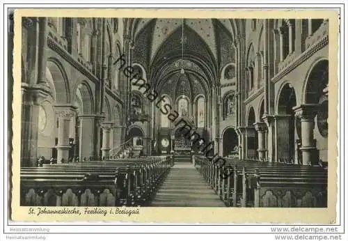 Freiburg - St. Johanneskirche - Foto-AK