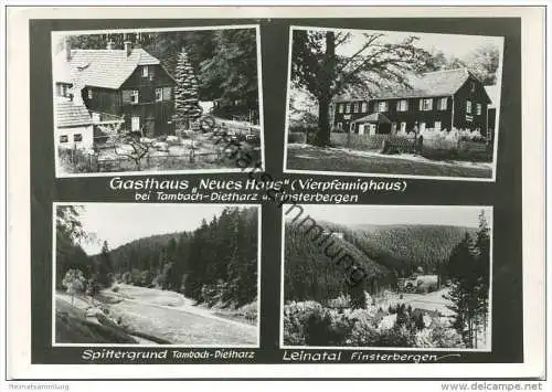 Gasthaus Neues Haus (Vierpfennighaus) bei Tambach-Dietharz und Finsterbergen - Foto-AK Grossformat - Verlag Foto Bader F