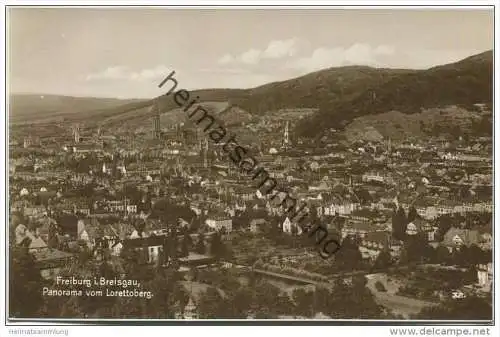 Freiburg - Panorama vom Lorettoberg - Foto-AK - Verlag Trinks & Co. GmbH Leipzig
