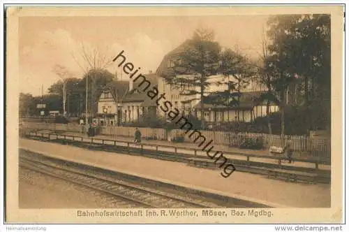 Möser - Bahnhofswirtschaft - Inhaber R. Werther