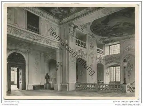 Mannheim - Schloss - Haupttreppenhaus - Foto-AK Grossformat