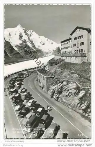 Schnellgaststätte Franz-Josef-Haus mit Grossglockner und Pasterzengletscher - Foto-AK