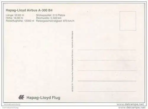 Hapag-Lloyd - Airbus A-300 B4
