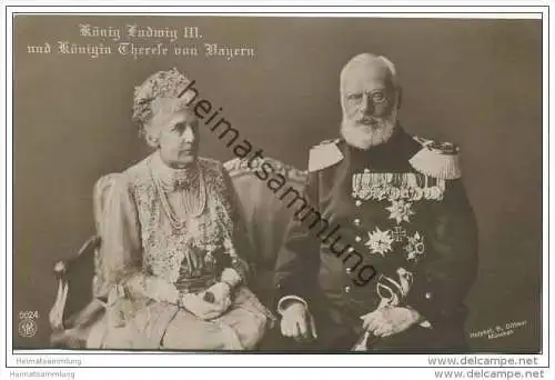 König Ludwig III. und Königin Therese von Bayern