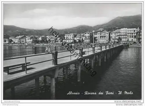 Alassio - Il Molo - vera Fotografia - Foto-AK Grossformat