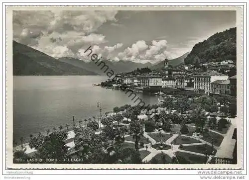 Lago di Como - Bellagio - Vera Fotogafia - Foto-AK Grossformat 1939