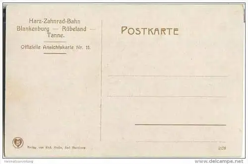 Harz-Zahnrad-Bahn - Rothehütte - Brücken über die Chaussee nach dem Brocken und die Kalte Bode