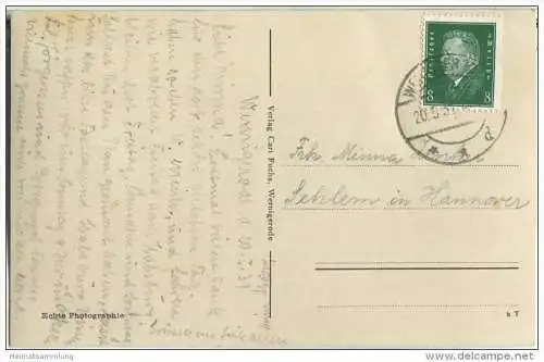 Wernigerode - Schloß - Foto-AK