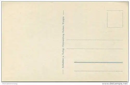 Wangen im Allgäu mit Säntis - Foto-AK 30er Jahre - Verlag Fotohandlung Bulmer Wangen