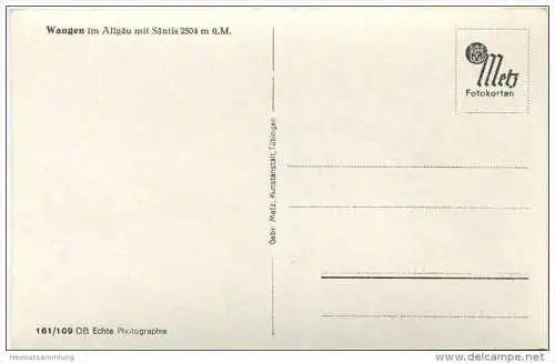 Wangen im Allgäu - Foto-AK 40er Jahre - Verlag Gebr. Metz Tübingen