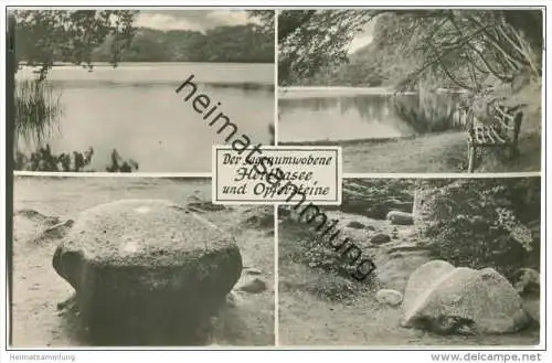Rügen - Opfersteine - Herthasee - Foto-AK