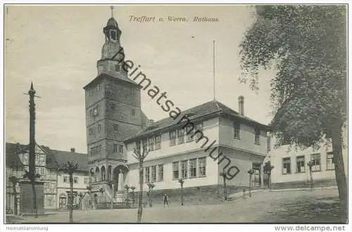 Treffurt - Rathaus - Ansichtskartenverlag Otto Rink Treffurt 20er Jahre