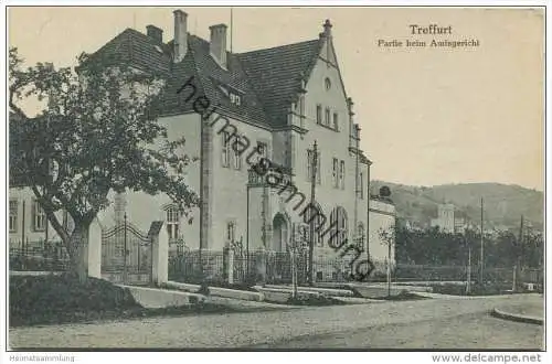 Treffurt - Partie beim Amtsgericht - Graph. Verlags-Anstalt GmbH Dresden 20er Jahre