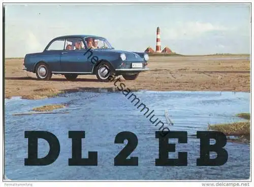 QSL - QTH - Funkkarte - DL2EB - Mülheim an der Ruhr - Volkswagen - 1968