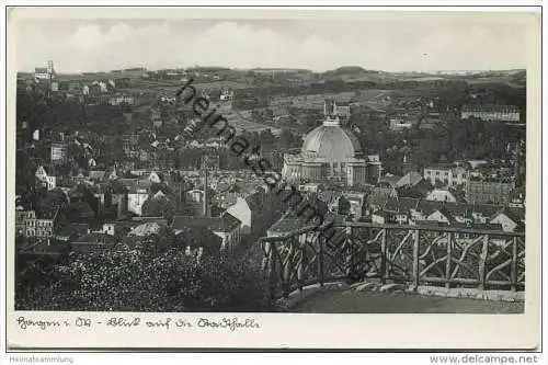 Hagen - Blick auf die Stadthalle - Verlag Schöning &amp; Co. Lübeck